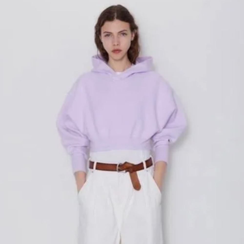 Zara cropped knitted sweater